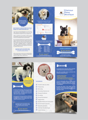 Flyer Design by alex989 for Glamour Paws Boutique | Design: #20474359