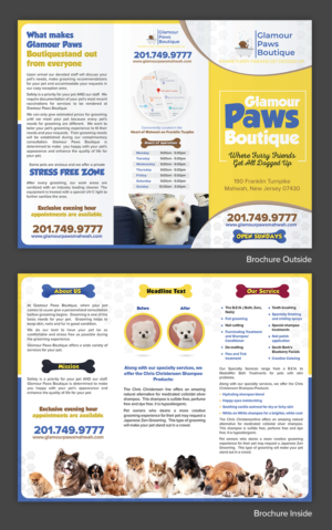 Design de Flyer par SD WEBCREATION pour Glamour Paws Boutique | Design #20479811