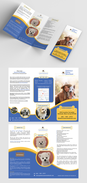 Flyer Design by Axmal_Etalon for Glamour Paws Boutique | Design: #20490188