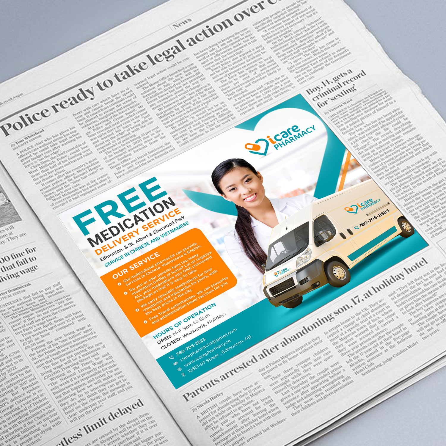 Newspaper Ad Design by GraphicsGuru for this project | Design #20538834