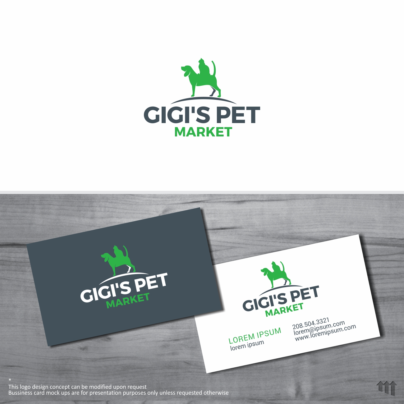 Logo Design by MBARO for GiGi's Pet Market | Design #20504737
