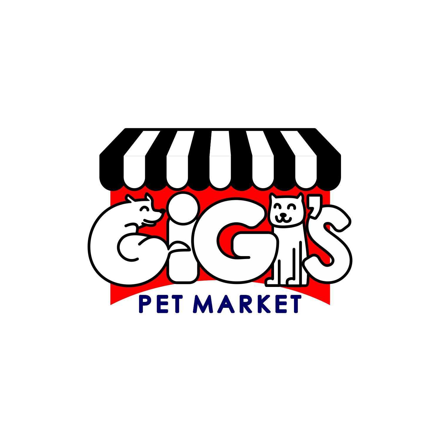 Logo Design by Arif Luqman a.k.a Maman for GiGi's Pet Market | Design #20513036