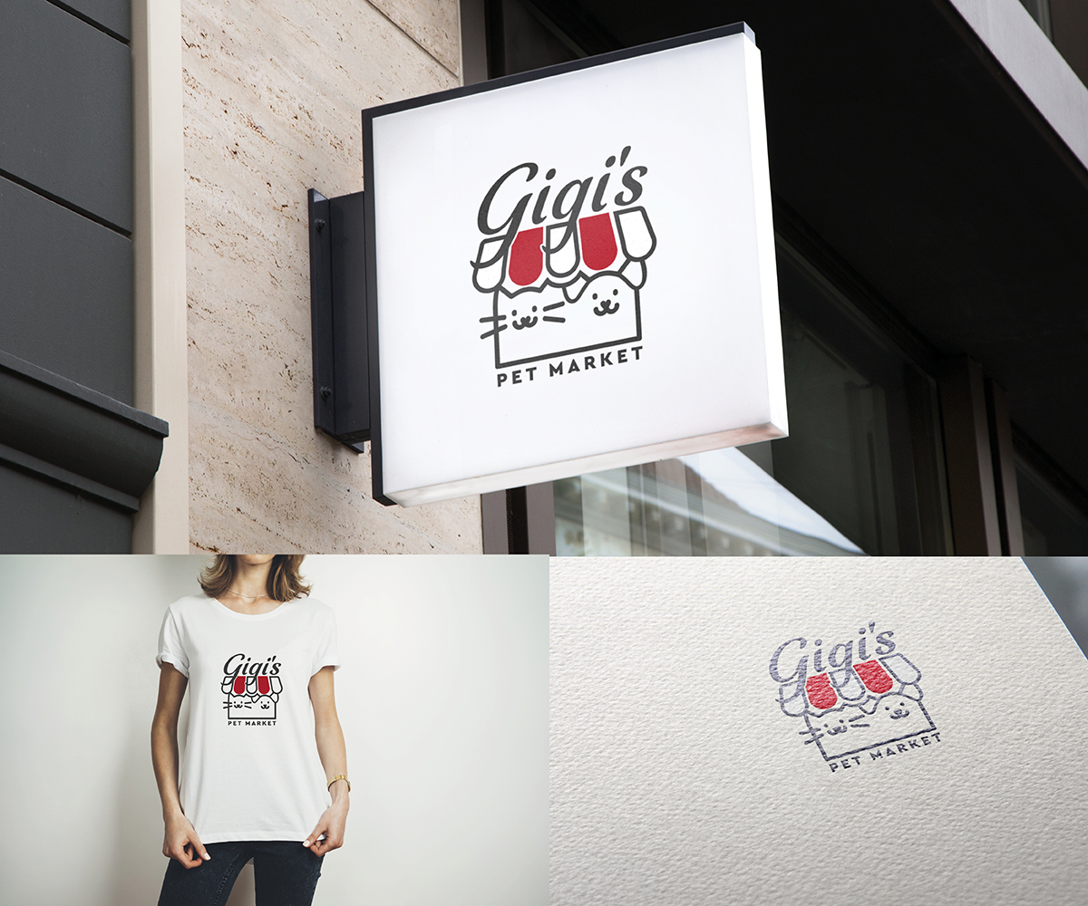 Logo Design by NinaCraft for GiGi's Pet Market | Design #20504450