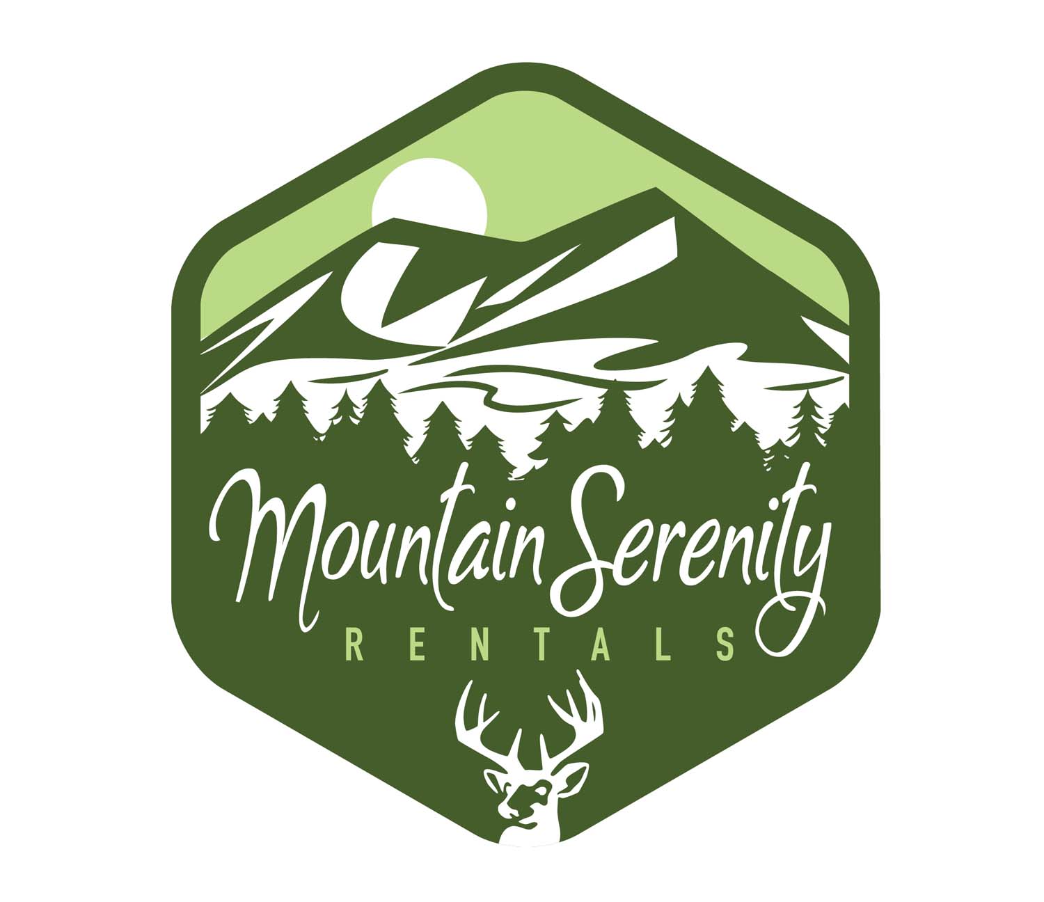 Logo Design by strap for Mountain Serenity Rentals LLC | Design #20466844