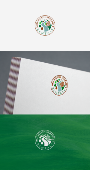 Logo Design by RickyThuo for Mountain Serenity Rentals LLC | Design #20490053