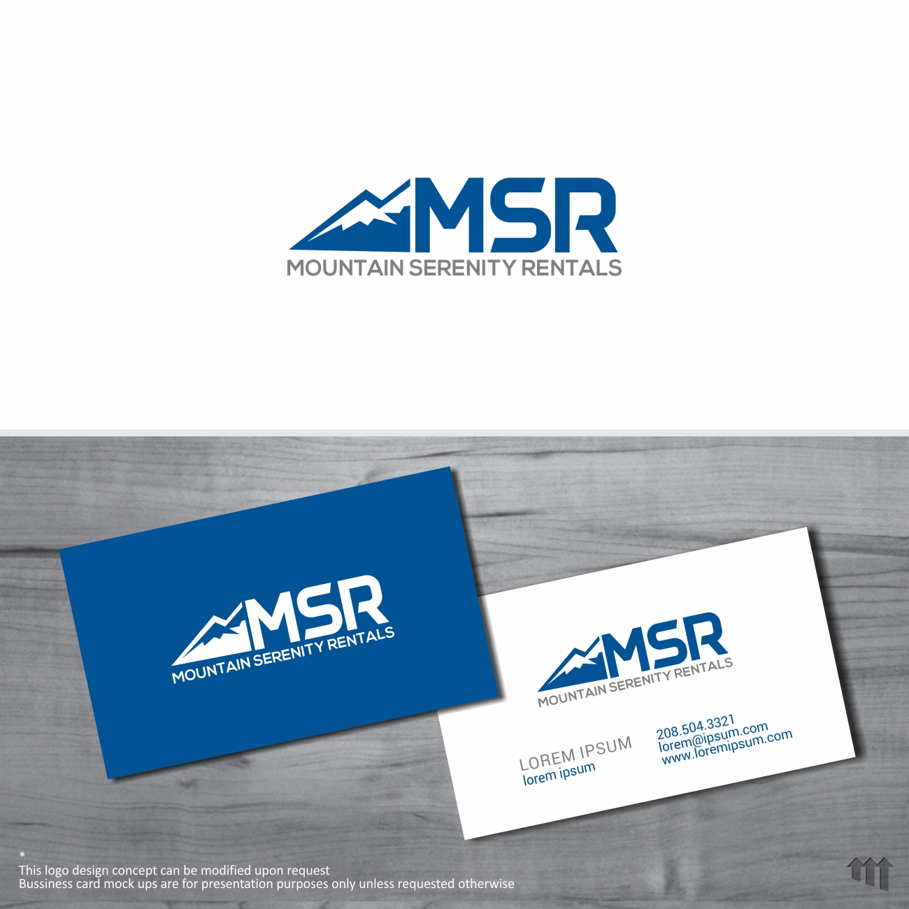Diseño de Logo por MBARO para Mountain Serenity Rentals LLC | Diseño #20515291