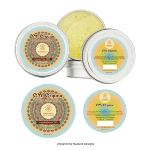 Organic CBD topicals needs product labels for body butters, roll on oils and massage oil candles | Verpackungs-Design von Nuepine Designs