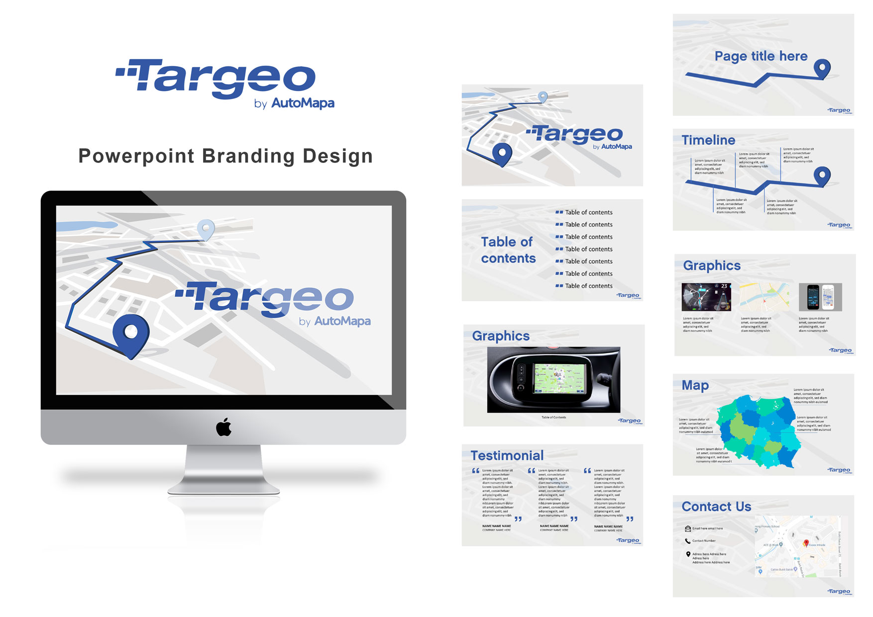 PowerPoint-Design von RAFX DESIGN für AutoMapa Sp. z o.o. | Design #20469629