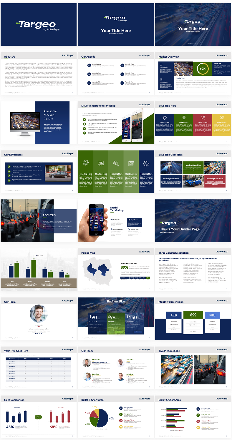 PowerPoint Design by Imazing for AutoMapa Sp. z o.o. | Design #20524425