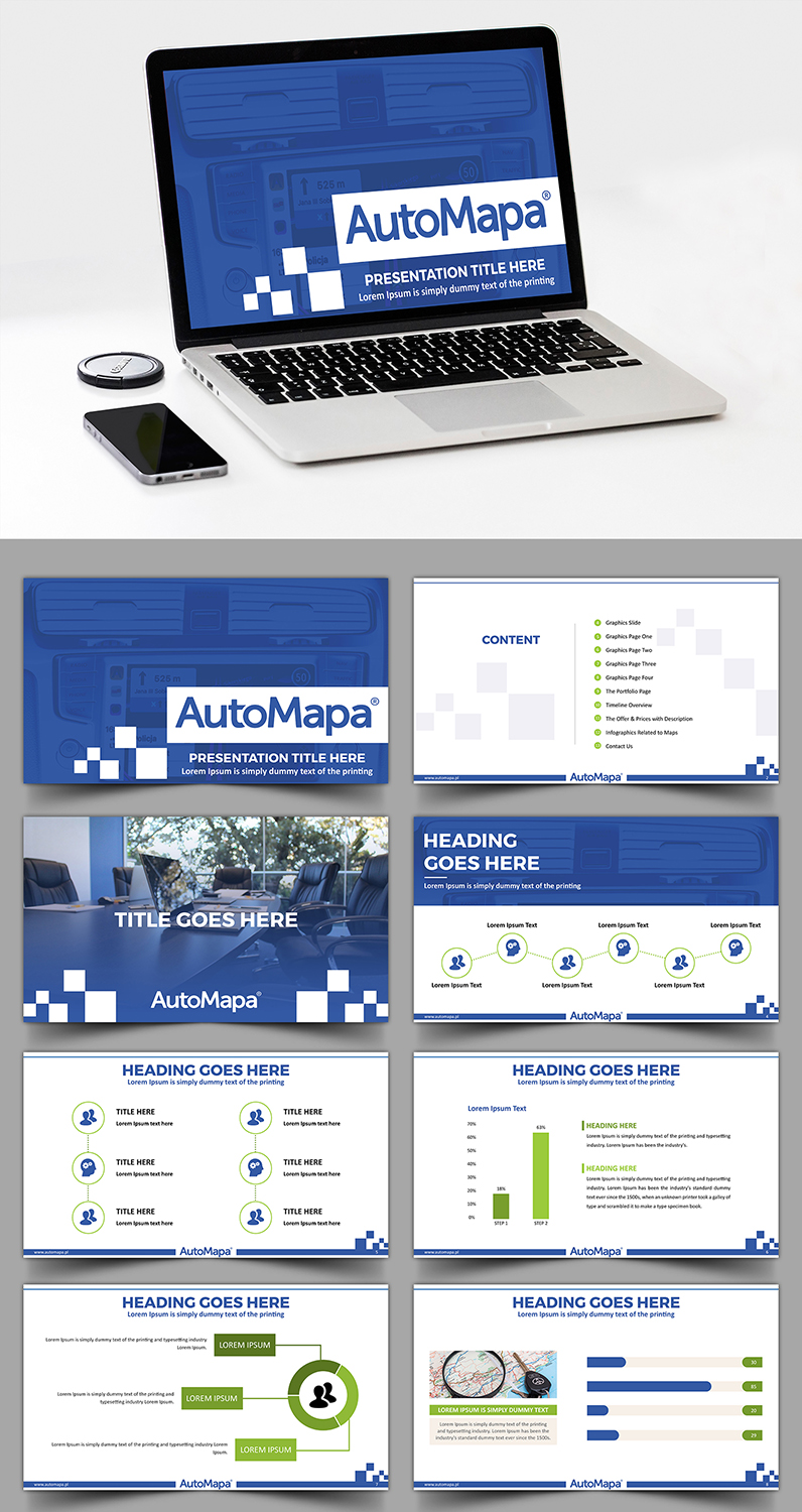 Diseño de PowerPoint por SAI DESIGNS para AutoMapa Sp. z o.o. | Diseño #20480631