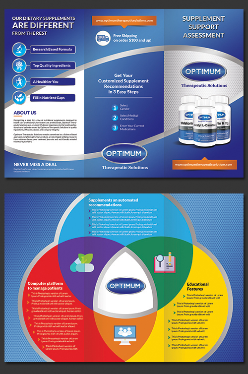 Design de Flyer par BLUE WINGS pour Optimum Hormone Balance | Design #20517029