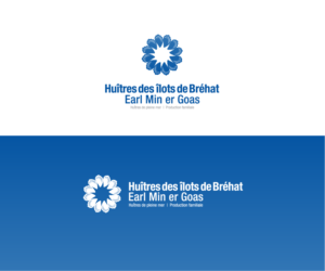 Huîtres des îlots de Bréhat, Earl Min er Goas, Huîtres de pleine mer, Production familiale. | Logo Design by bluejet