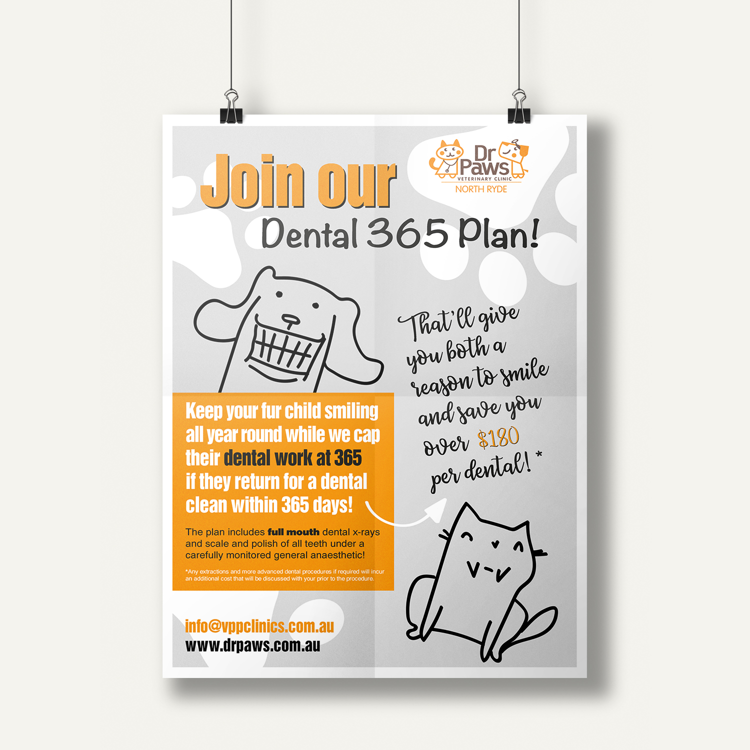 Design de Poster par micaela.p pour Dr Paws North Ryde | Design #20524101