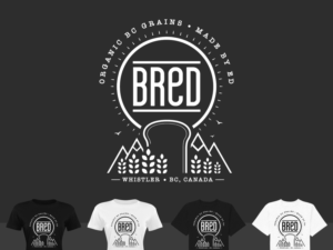 Organic 100% plant-based bread shop needs a Merchandise T-shirt to promote business in ski resort