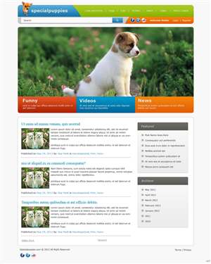 Wordpress Design by pb for this project | Design: #781830