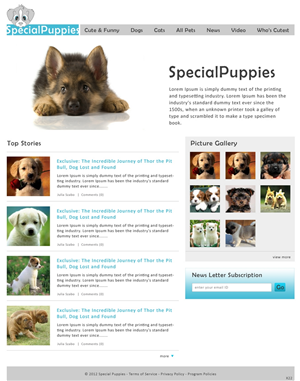 Wordpress Design by pb for this project | Design: #783666