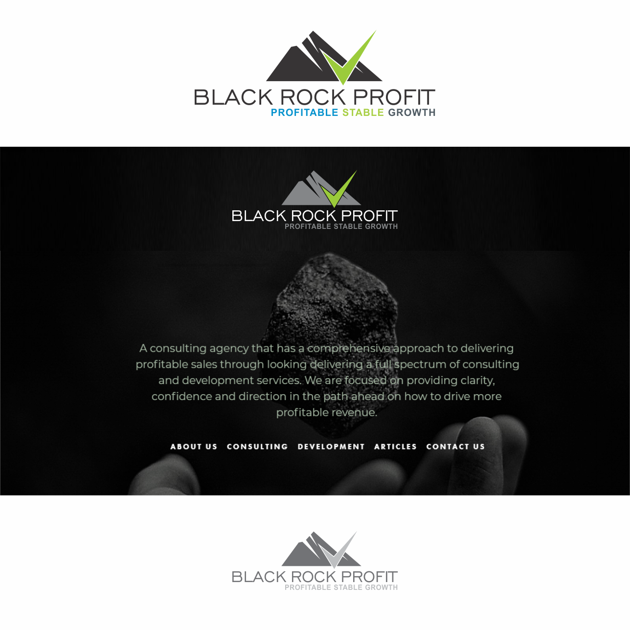 Logo Design by Arham Hidayat for Black Rock Profit | Design #20525266