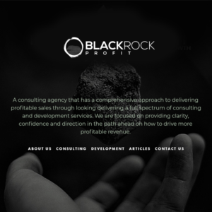 Logo Design by logo_s for Black Rock Profit | Design: #20510495