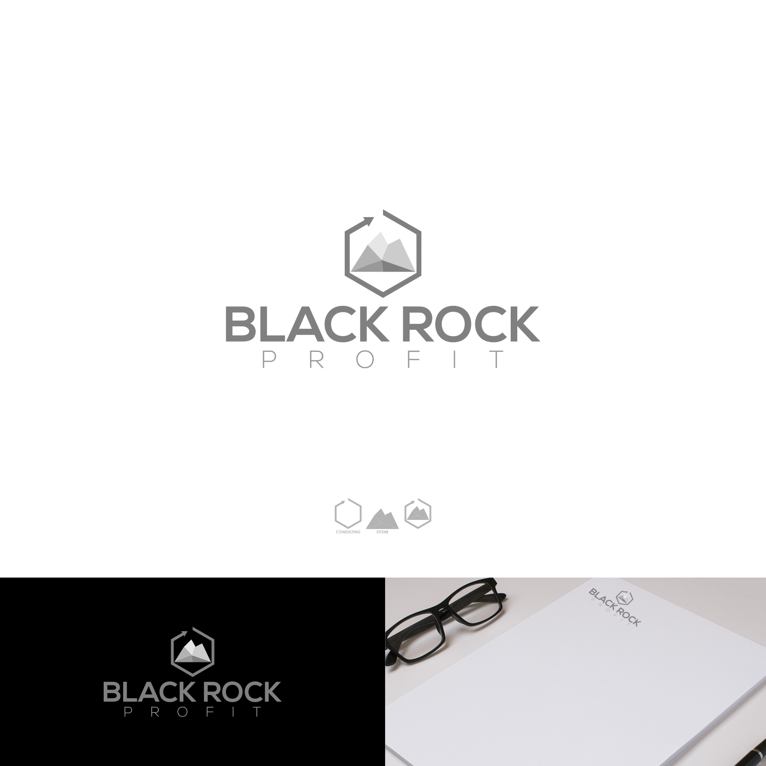 Diseño de Logo por zatsukiki para Black Rock Profit | Diseño #20517416