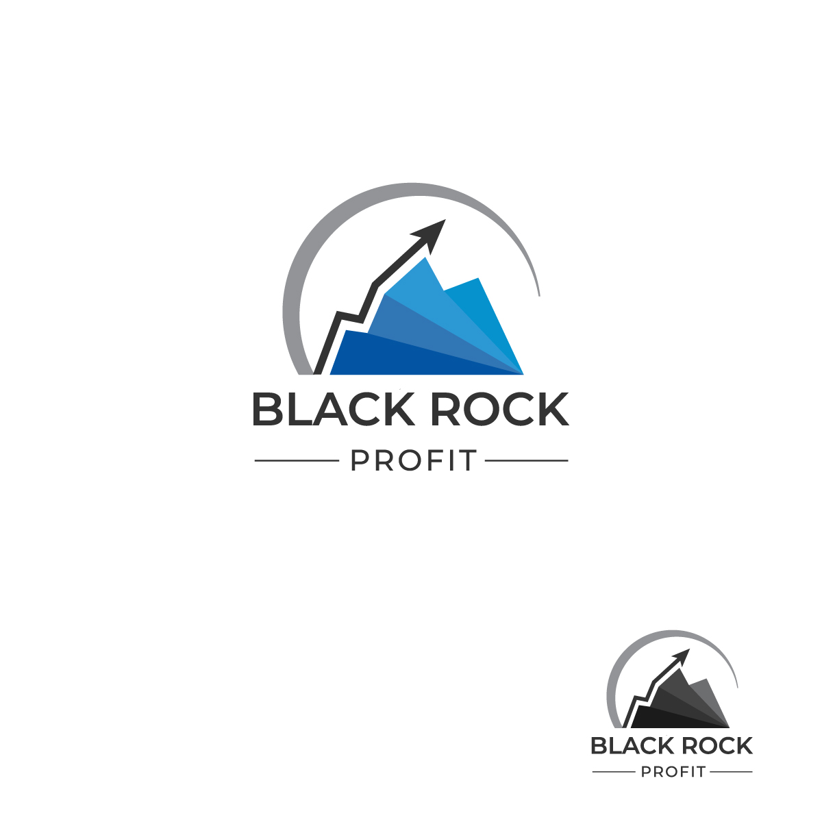 Logo Design by Pushkar Napit for Black Rock Profit | Design #20535852