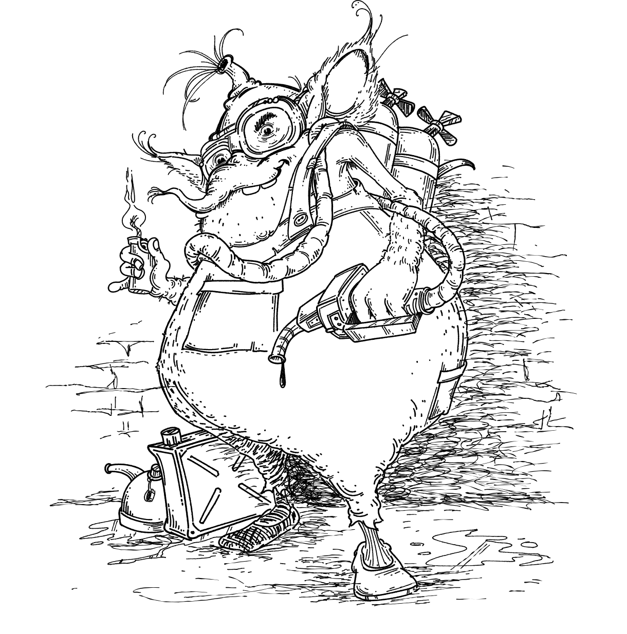 Character Design by Kokomba for Hutch Mountain | Design #20515125