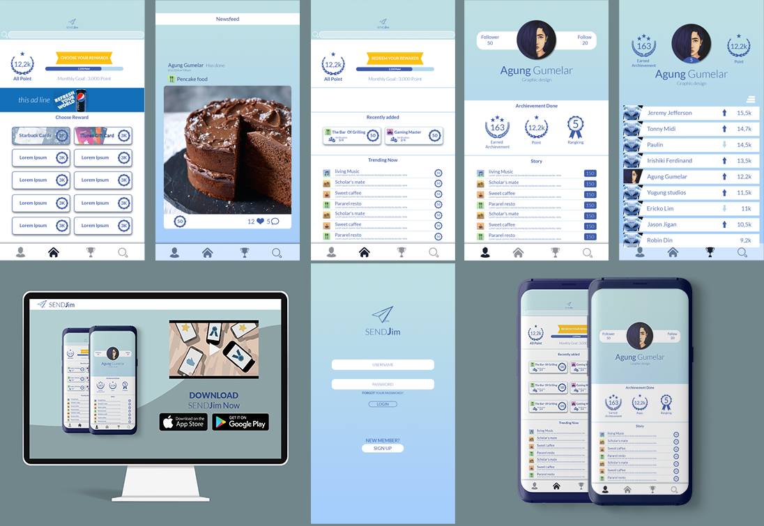 App Design by WAGUM Studio for Automate Motivate | Design #20482649