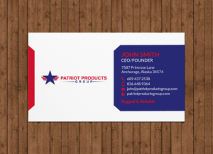Patriot Product Group Business Card Design | Business Card Design by chandrayaan.creative