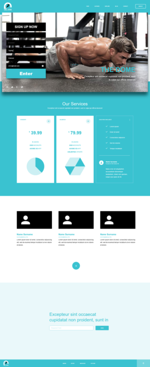 Landing Page Design by Ahmed Mirza Galeb