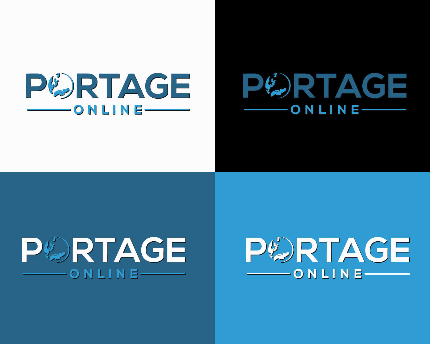Logo Design by Atec for PORTAGE ONLINE | Design #20549804