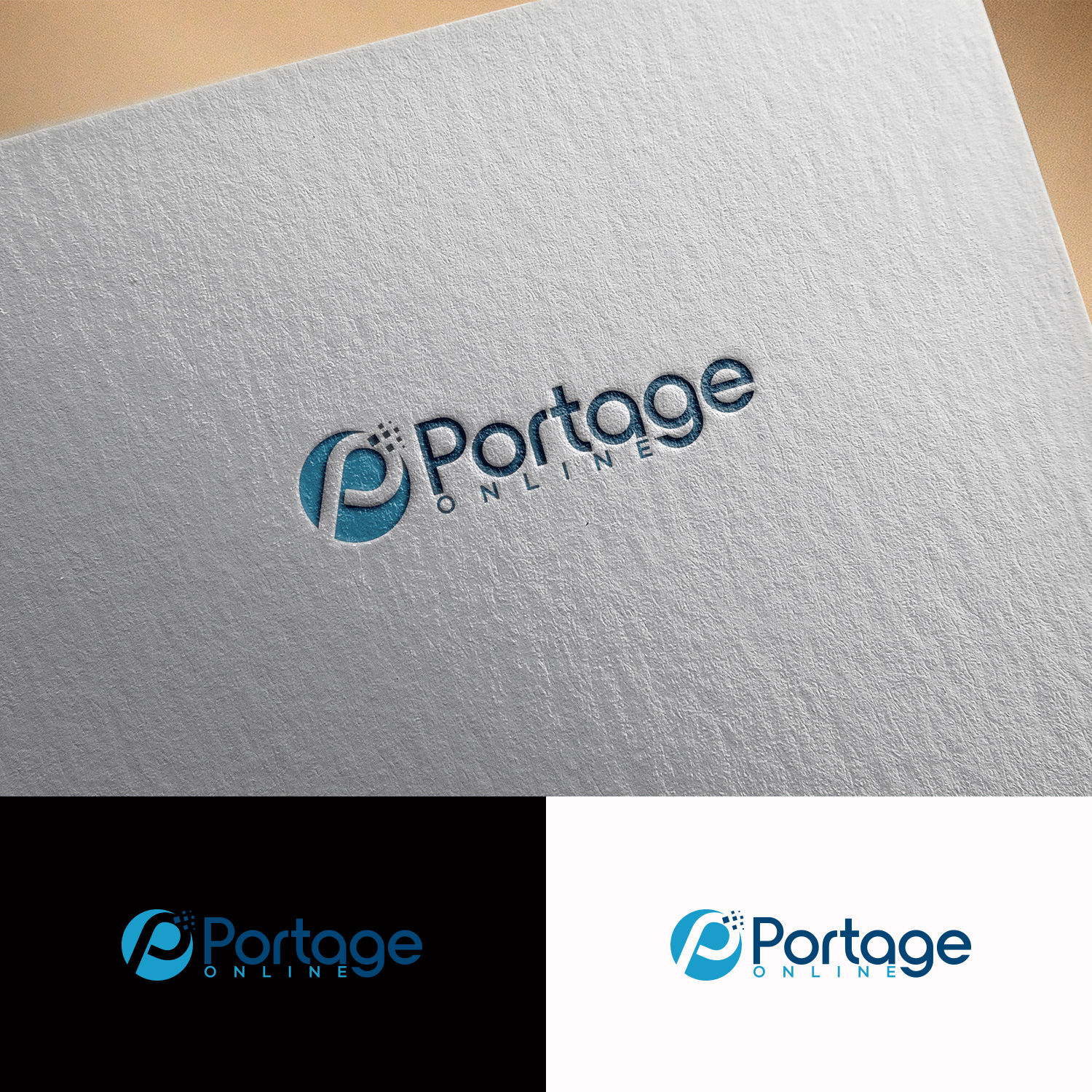 Logo Design by DesignDUO for PORTAGE ONLINE | Design #20511679
