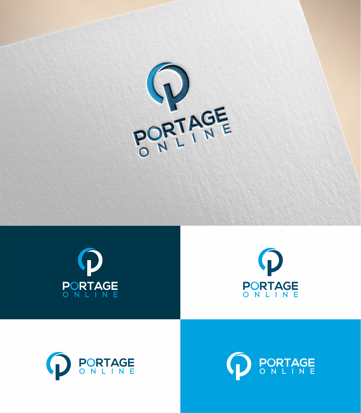 Logo Design by MKR for PORTAGE ONLINE | Design #20489850
