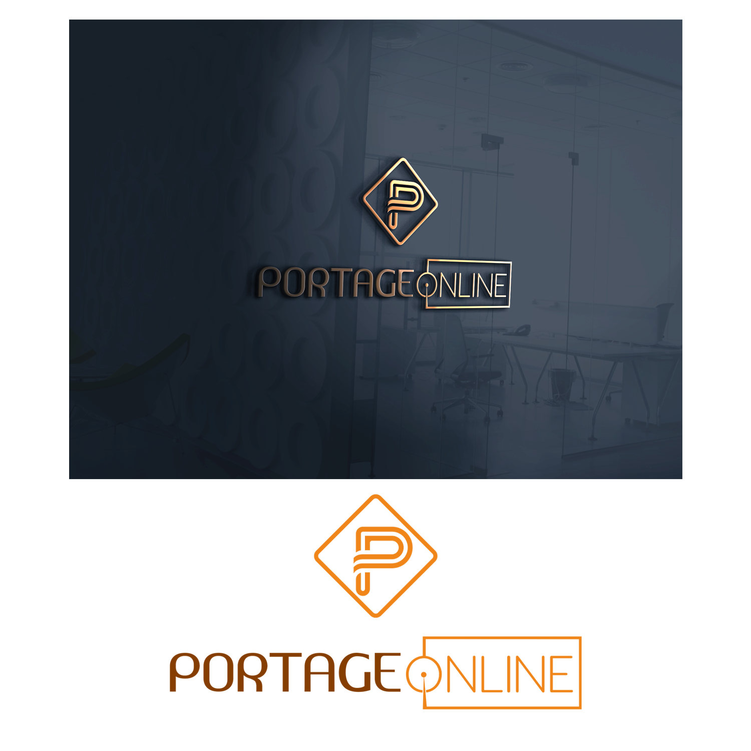 Logo Design by aamsuryaman for PORTAGE ONLINE | Design #20530592