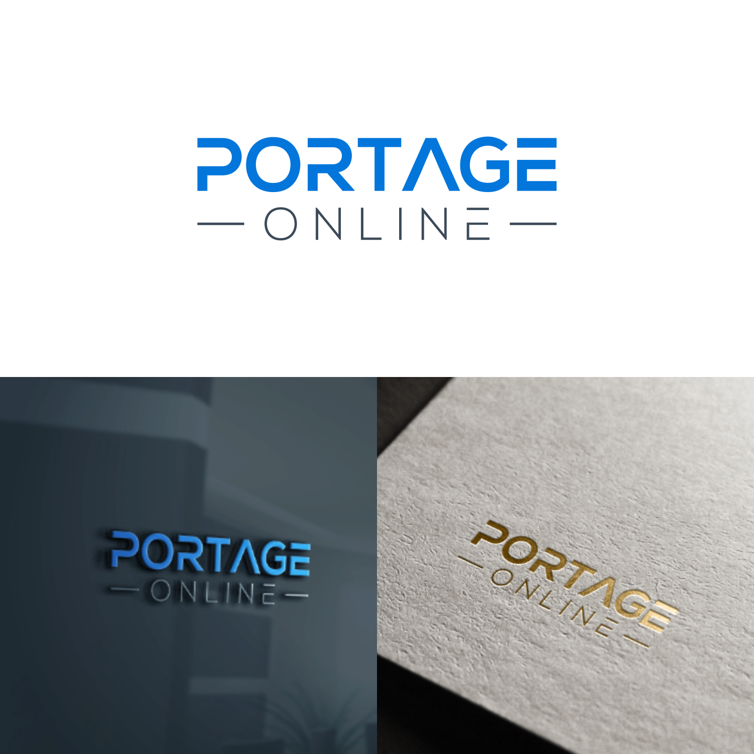 Logo Design by anggun diantorro 2 for PORTAGE ONLINE | Design #20493385