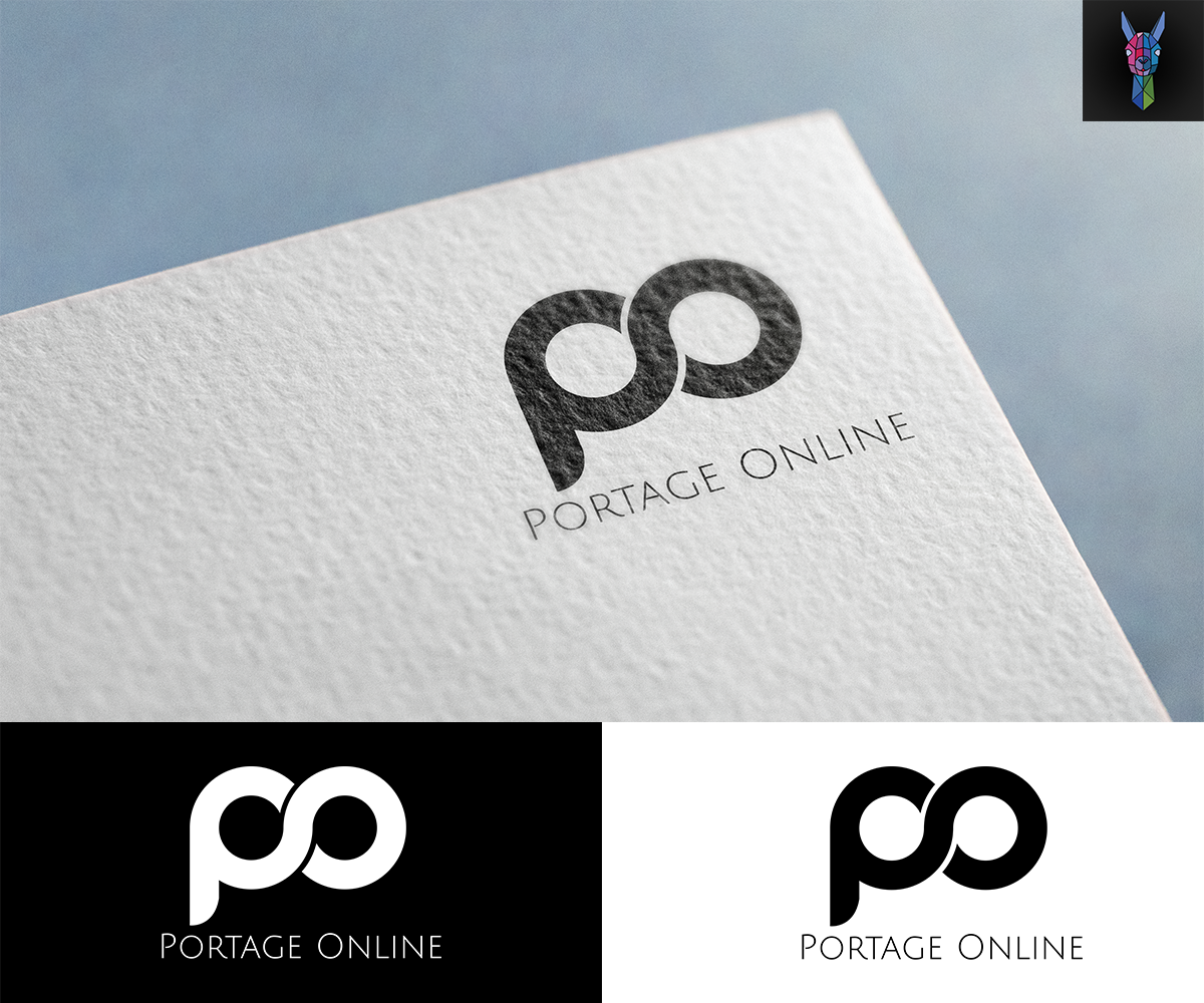 Logo Design by LAMA DESIGNS for PORTAGE ONLINE | Design #20547143