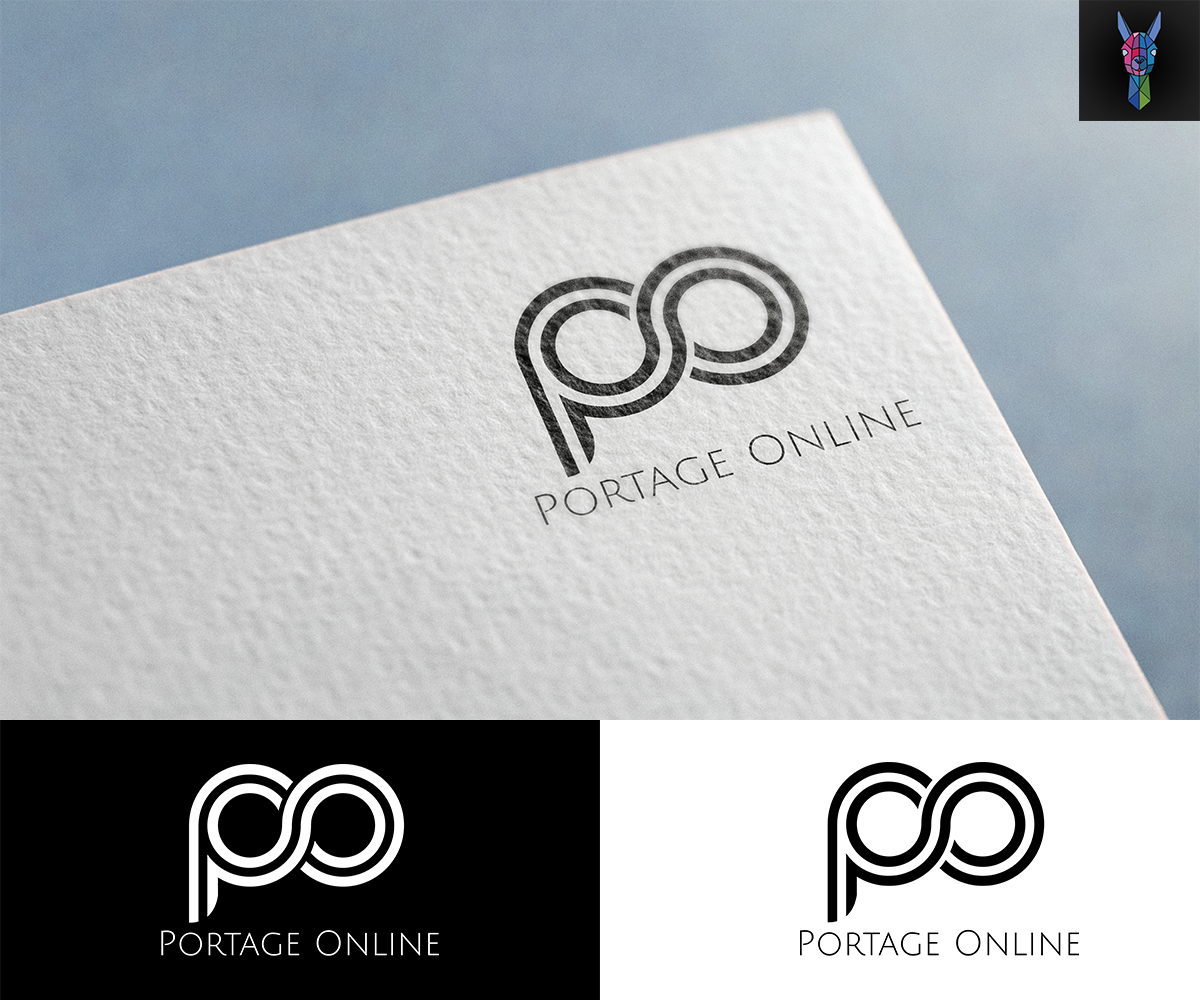 Logo Design by LAMA DESIGNS for PORTAGE ONLINE | Design #20547144