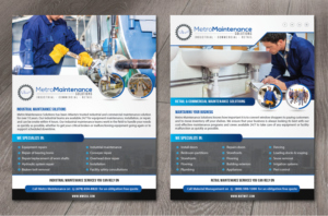 Design de Flyer par alex989 pour Metro Maintenance Service | Design : #20505794