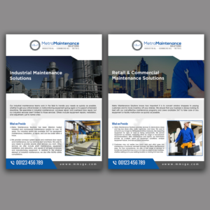 Design de Flyer par debdesign pour Metro Maintenance Service | Design : #20503627