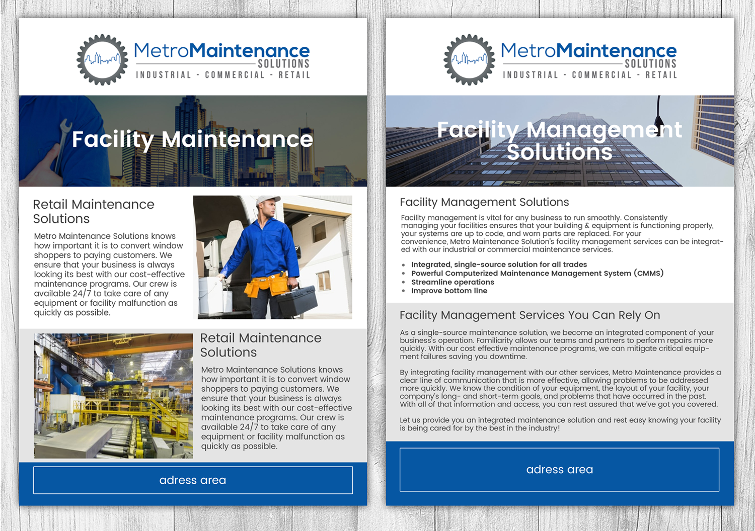 Flyer Design by Victor_pro for Metro Maintenance Service | Design #20502375