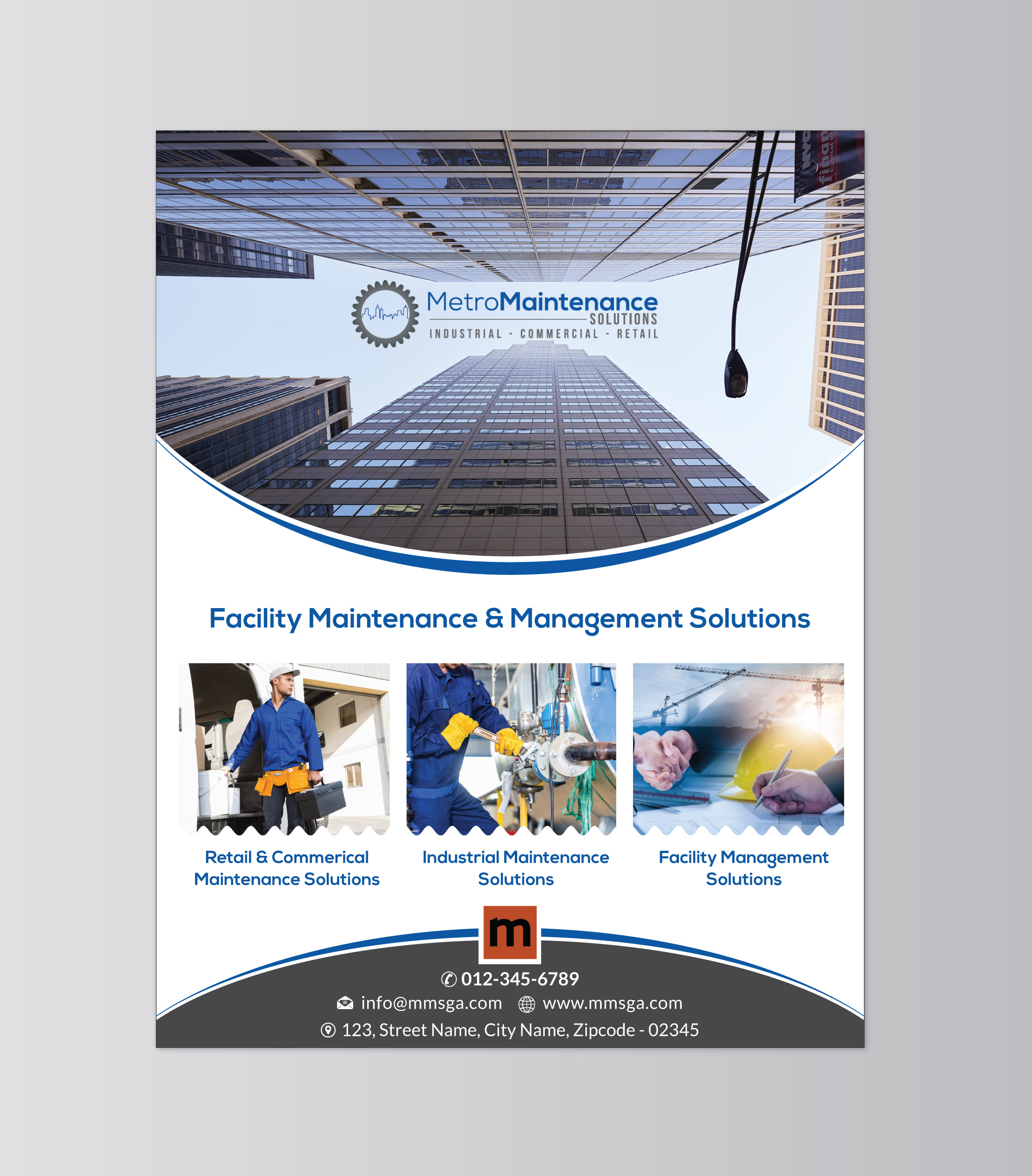 Flyer Design by Infinitive Technology for Metro Maintenance Service | Design #20508278