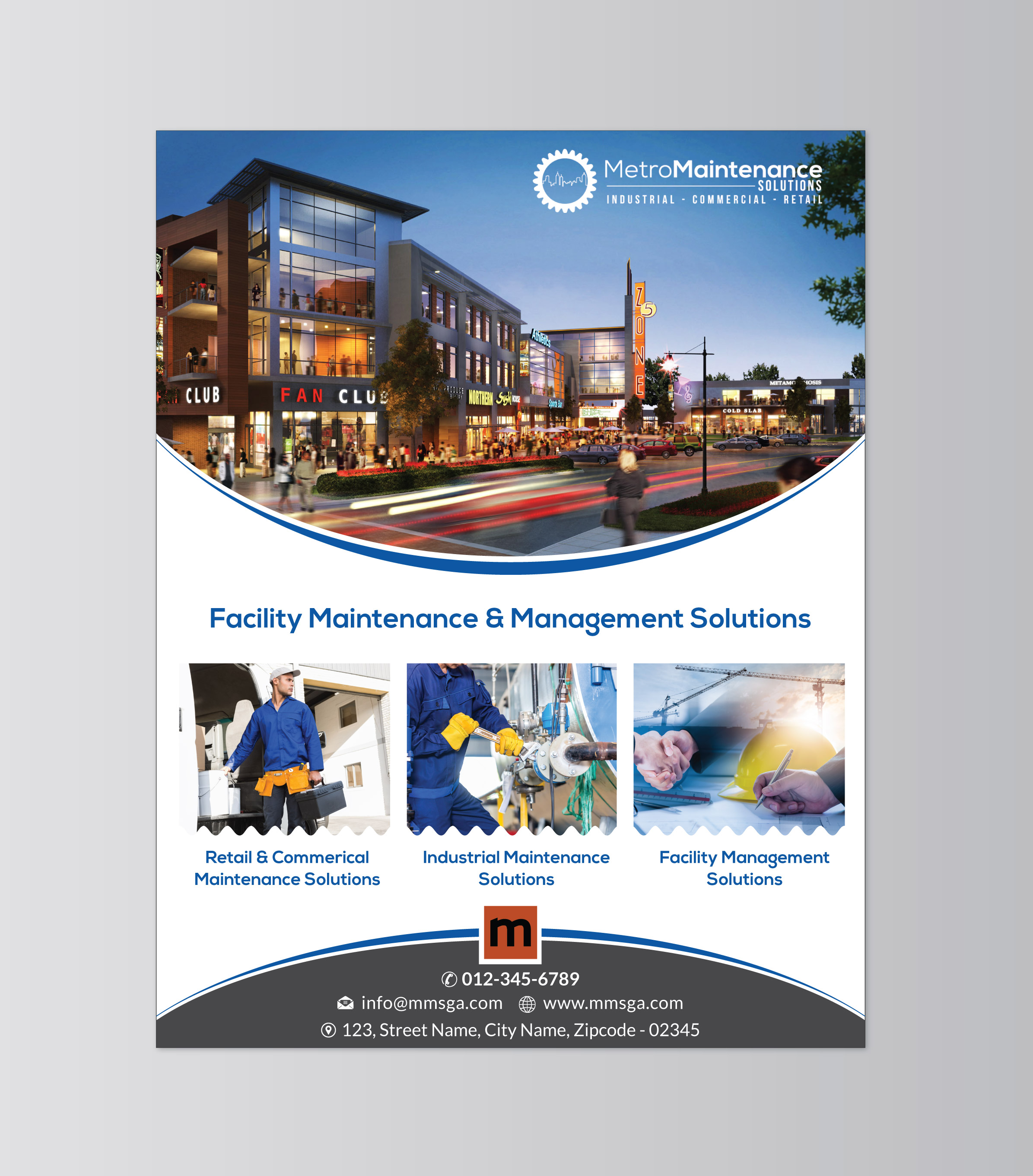 Flyer Design by Infinitive Technology for Metro Maintenance Service | Design #20508306