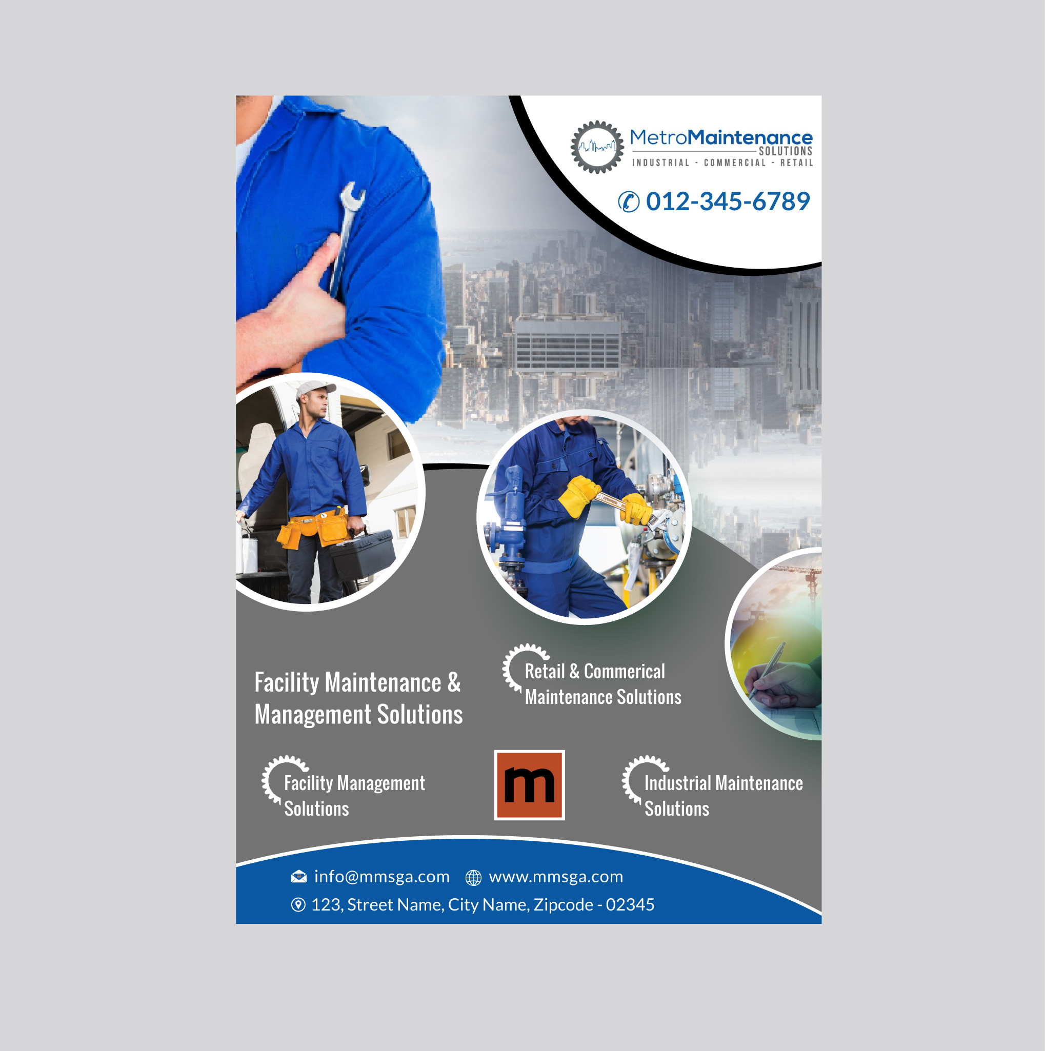 Flyer Design by Infinitive Technology for Metro Maintenance Service | Design #20508721