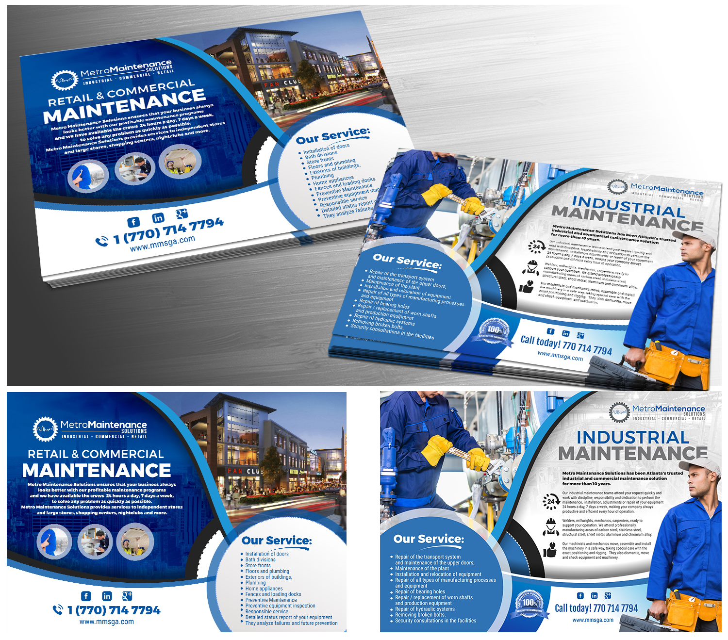 Flyer Design by angelcolmenares3 for Metro Maintenance Service | Design #20578725