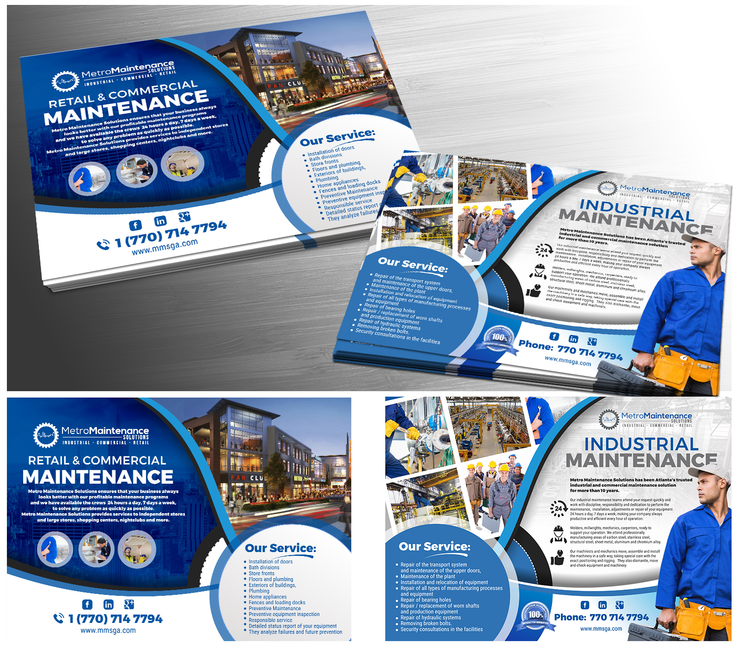 Flyer Design by angelcolmenares3 for Metro Maintenance Service | Design #20578728