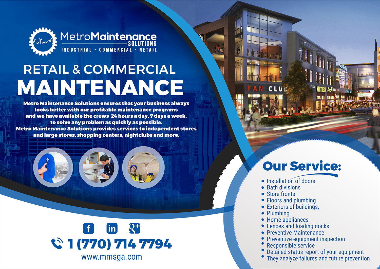 Design de Flyer par angelcolmenares3 pour Metro Maintenance Service | Design #20580537