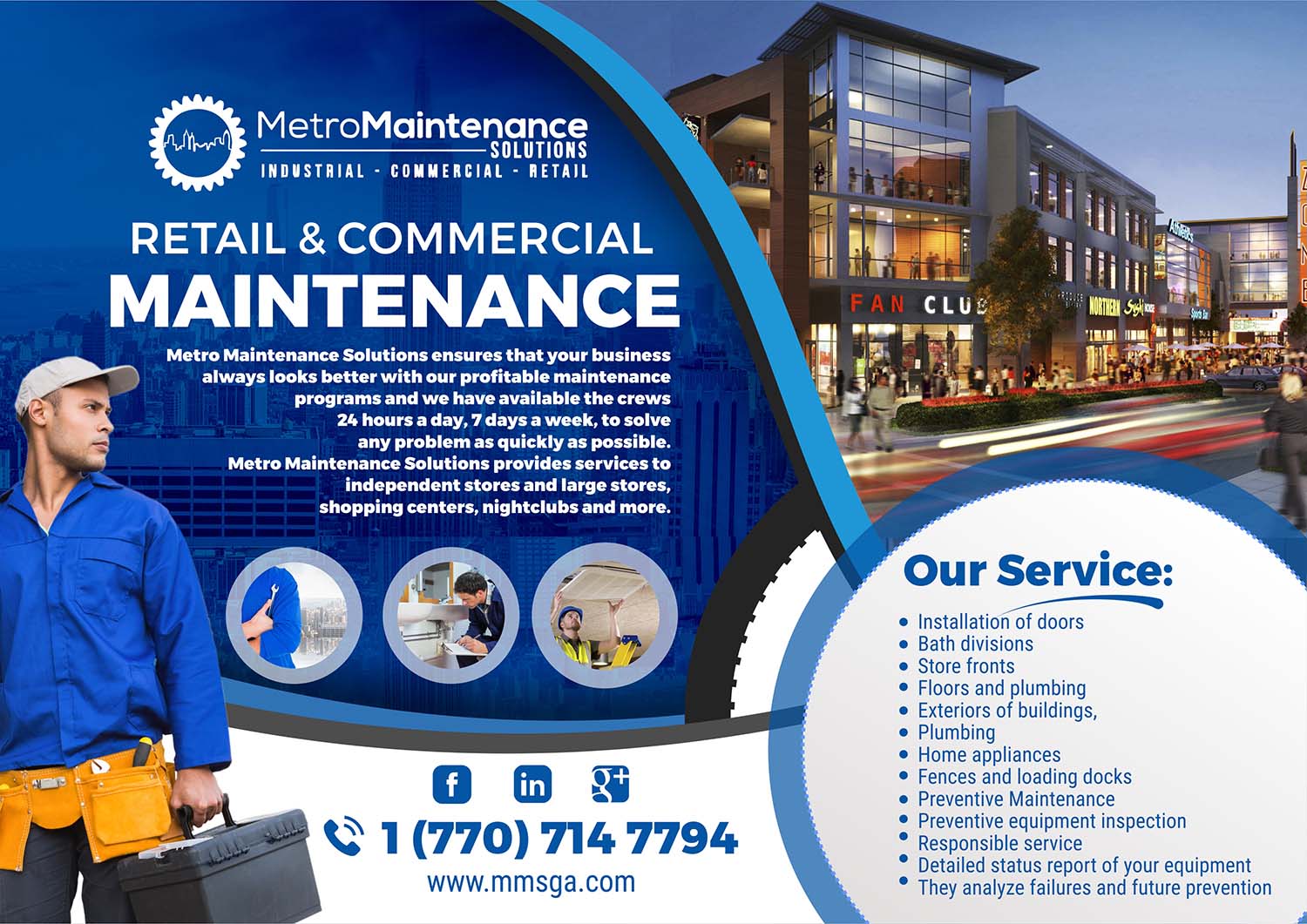Flyer Design by angelcolmenares3 for Metro Maintenance Service | Design #20580539