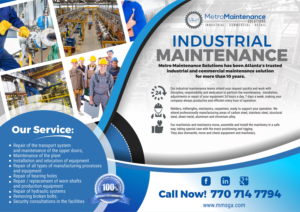 Design de Flyer par angelcolmenares3 pour Metro Maintenance Service | Design : #20580583