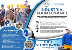 Design de Flyer par angelcolmenares3 pour Metro Maintenance Service | Design : #20580585