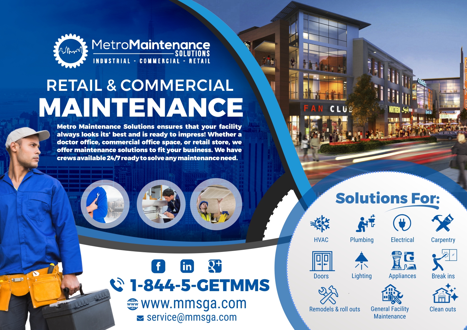 Flyer Design by angelcolmenares3 for Metro Maintenance Service | Design #20595569