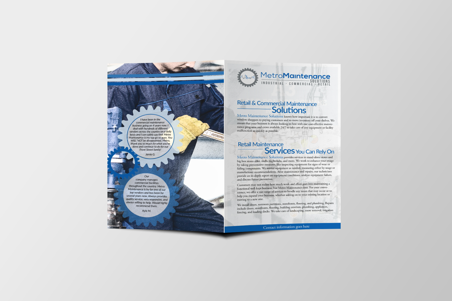 Flyer Design by bob 7 for Metro Maintenance Service | Design #20499851
