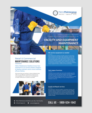 Flyer Design by ilovedesign1 for Metro Maintenance Service | Design: #20534121